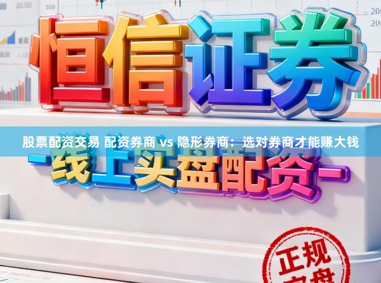 股票配资交易 配资券商 vs 隐形券商：选对券商才能赚大钱